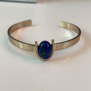 Gold and Blue Stone Bracelet/Armband